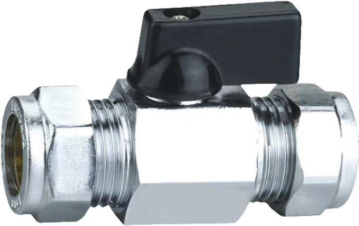 Minikulventil Ø15 mm Rak ScandFix